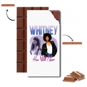 Tablette de chocolat personnalisé whitney houston