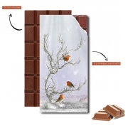 Tablette de chocolat personnalisé winter wonderland
