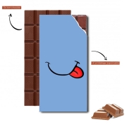 Tablette de chocolat personnalisé Bouche Miam langue