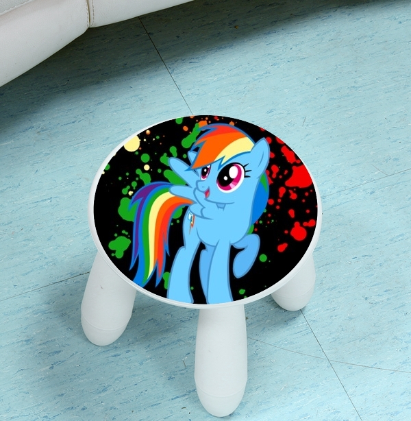 Tabouret enfant My little pony Rainbow Dash