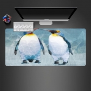 Tapis de souris géant Pingouin Love