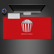 Tapis de souris géant Popcorn movie and chill