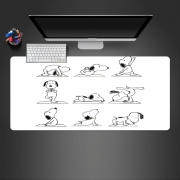 Tapis de souris géant Snoopy Yoga