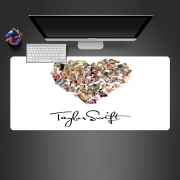 Tapis de souris géant Taylor Swift Love Fan Collage signature