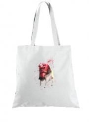 Tote Bag  Sac Hellboy Watercolor Art