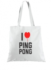 Tote Bag  Sac I love Ping Pong
