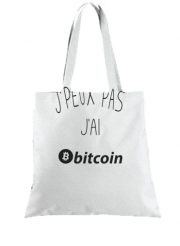 Tote Bag  Sac Je peux pas j'ai bitcoin