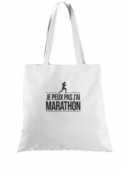 Tote Bag  Sac Je peux pas j'ai marathon
