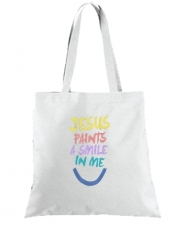 Tote Bag  Sac Jesus paints a smile in me Bible