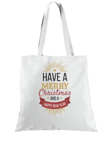 Tote Bag  Sac Merry Christmas and happy new year