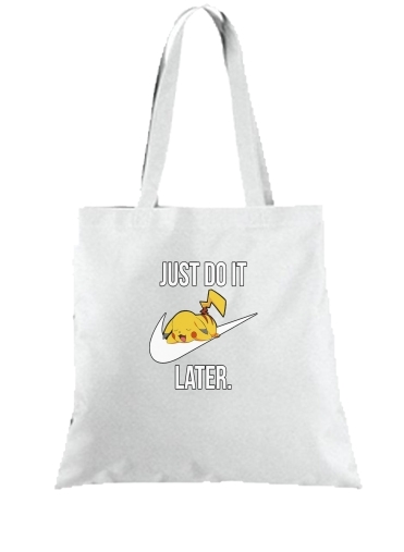 Tote Bag  Sac Nike Parody Just Do it Later X Pikachu