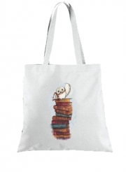 Tote Bag  Sac Owl and Books