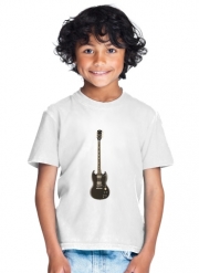 T-Shirt Garçon AcDc Guitare Gibson Angus