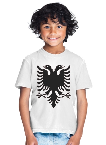 T-Shirt Garçon Albanie Painting Flag