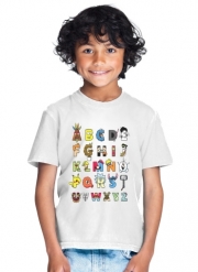 T-Shirt Garçon Alphabet Geek