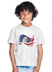 T-Shirt Garçon American Eagle and Flag
