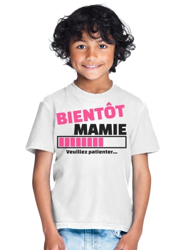 T-Shirt Garçon Bientôt Mamie Cadeau annonce naissance