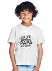 T-Shirt Garçon Certifié meilleur papa du monde