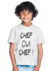 T-Shirt Garçon Chef Oui Chef humour
