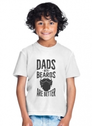T-Shirt Garçon Les papas avec une barbe sont les meilleurs