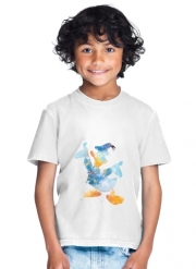 T-Shirt Garçon Donald Duck Watercolor Art