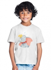 T-Shirt Garçon Dumbo Watercolor