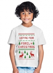 T-Shirt Garçon Esprit de Noel avec nom personnalisable