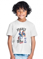 T-Shirt Garçon France Football Coq Sportif Fier de nos couleurs Allez les bleus
