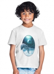 T-Shirt Garçon Freedom Of Dolphins