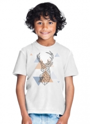 T-Shirt Garçon Geometric head of the deer