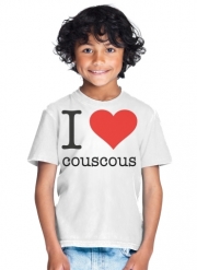 T-Shirt Garçon I love couscous - Plat Boulette
