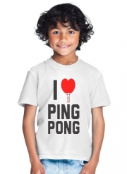 T-Shirt Garçon I love Ping Pong