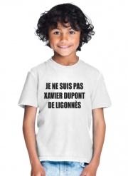 T-Shirt Garçon Je ne suis pas Xavier Dupont De Ligonnes - Nom du criminel modifiable