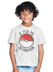 T-Shirt Garçon Je peux pas j ai Pokemon