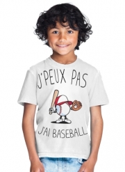 T-Shirt Garçon Je peux pas j'ai Baseball