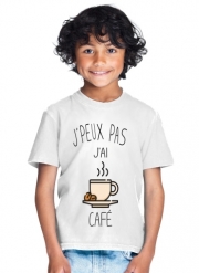 T-Shirt Garçon Je peux pas j'ai café