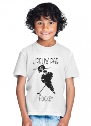 T-Shirt Garçon Je peux pas j'ai hockey sur glace