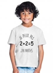 T-Shirt Garçon Je peux pas j'ai maths
