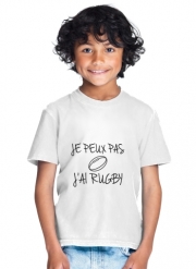 T-Shirt Garçon Je peux pas j'ai rugby