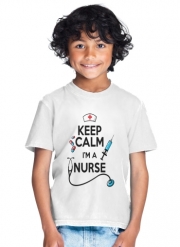 T-Shirt Garçon Keep calm I am a nurse