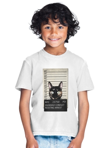T-Shirt Garçon Kitty Mugshot