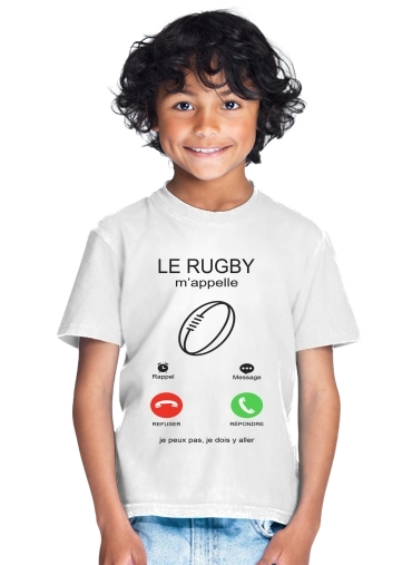 T-Shirt Garçon Le rugby m'appelle