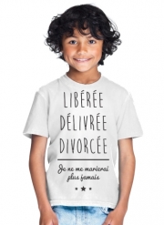 T-Shirt Garçon Libérée Délivrée Divorcée