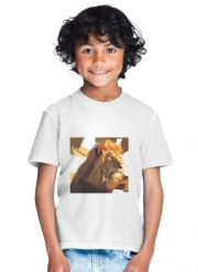 T-Shirt Garçon Lion Geometric Brown