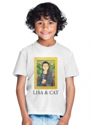 T-Shirt Garçon Lisa And Cat