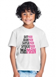 T-Shirt Garçon Maman Super heros