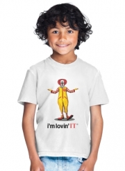 T-Shirt Garçon Mcdonalds Im lovin it - Clown Horror