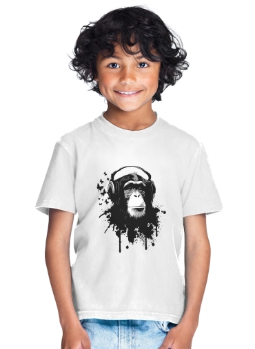 T-Shirt Garçon Monkey Business - White