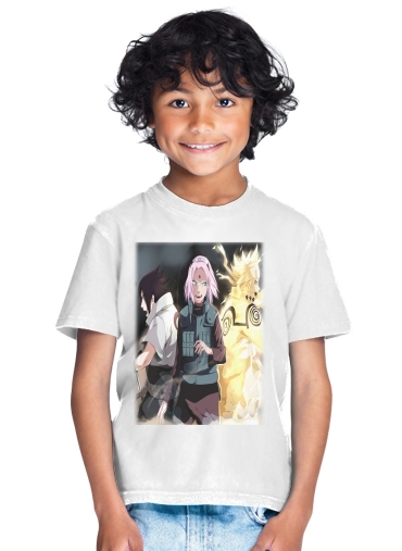 T-Shirt Garçon Naruto Sakura Sasuke Team7