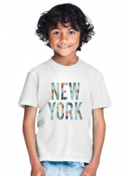 T-Shirt Garçon New York en Fleurs